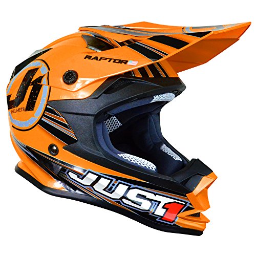 Just 1 J32 Raptor Motocross Helmet Orange Large