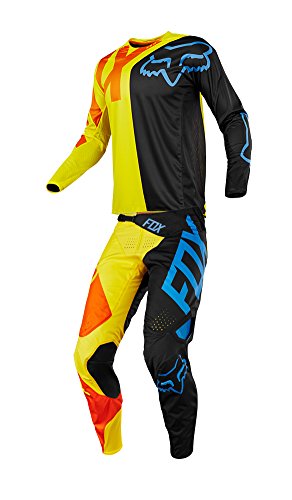 Fox Racing 2018 360 Preme Combo Jersey Pants Adult Mens MX ATV Offroad Dirtbike Motocross Riding Gear BlackYellow