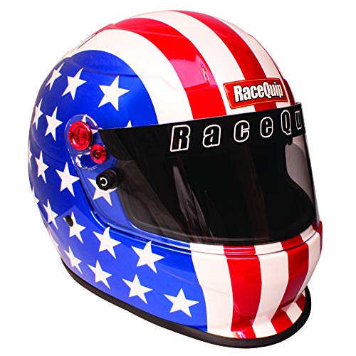 RaceQuip Full Face Helmet PRO20 Series Snell SA2020 Rated America Graphic Large 276125